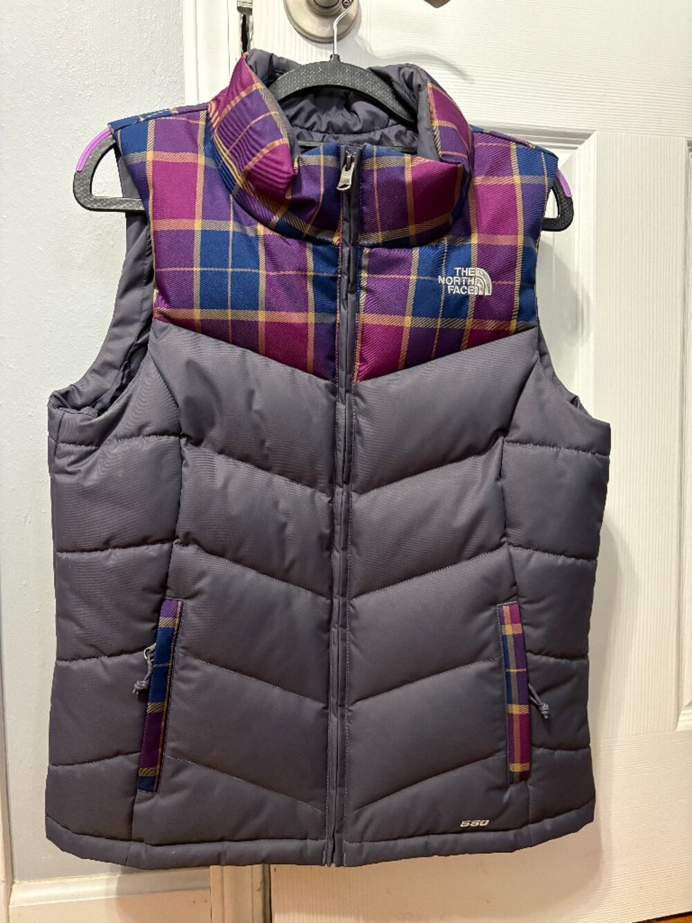 The North Face Women’s SZ S Sheka 550 Goose Down Plaid Vest
